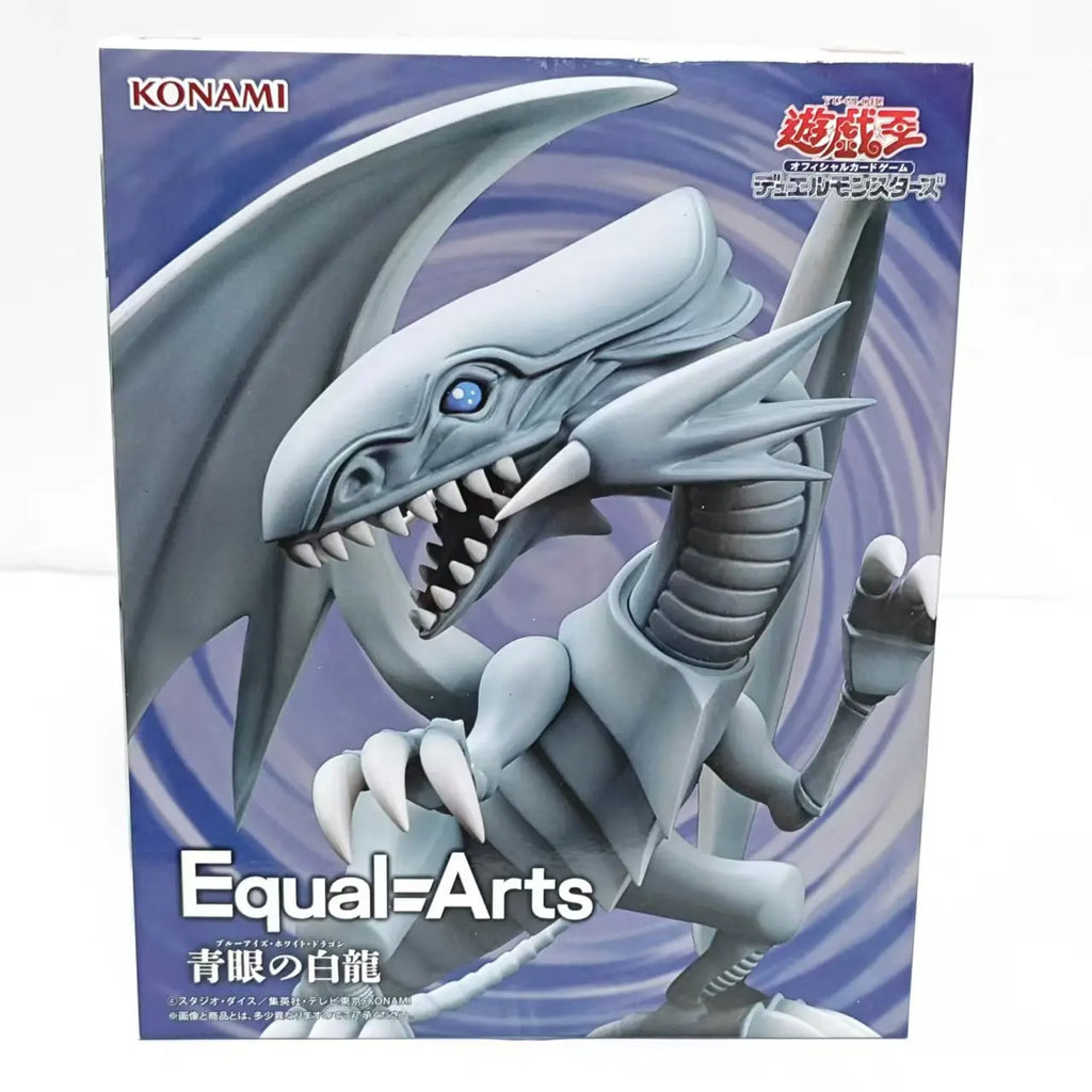 Original KONAMI Yu-Gi-Oh! Red-Eyes Black Dragon Blue-Eyed White Dragon Equal-Arts  Anime Action Figures Model Figurine Toys