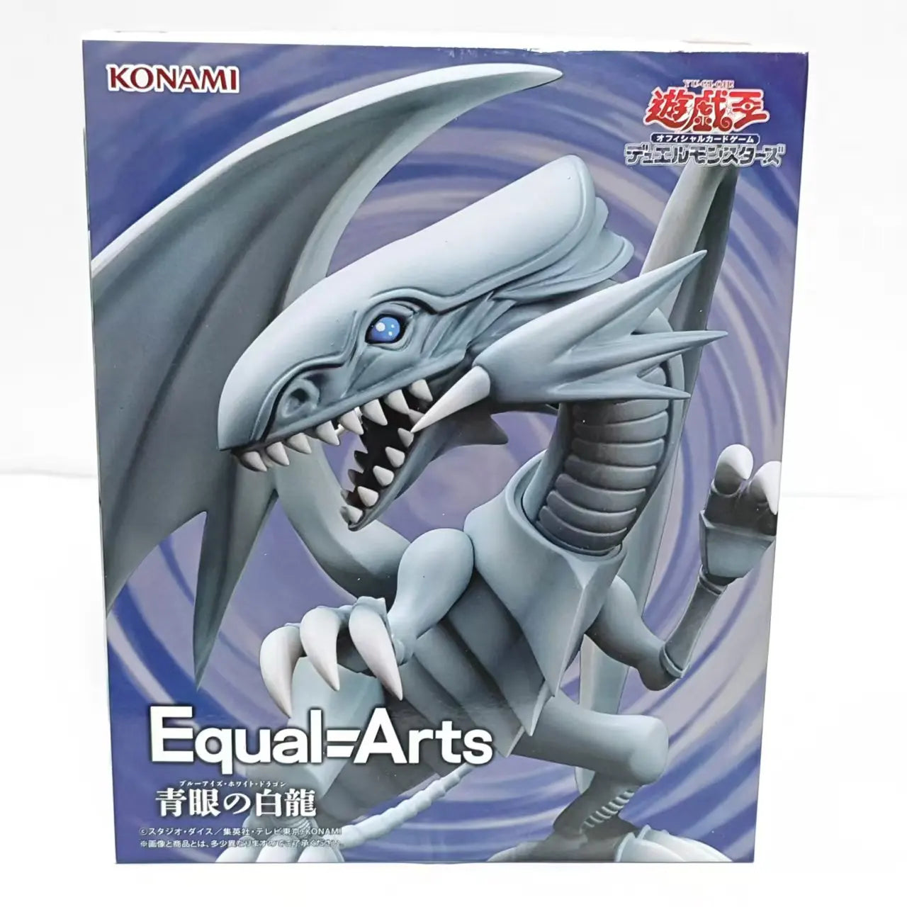 Original KONAMI Yu-Gi-Oh! Red-Eyes Black Dragon Blue-Eyed White Dragon Equal-Arts  Anime Action Figures Model Figurine Toys