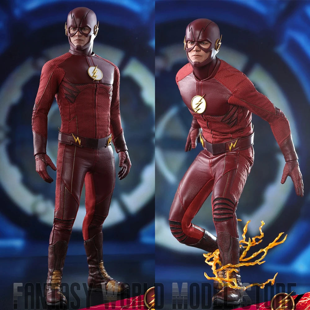 HOTTOYS TMS009 1/6 Scale Male Soldier Grant Gustin The Flash with Special Effects 12" Full Set Collectible Action Figure Model