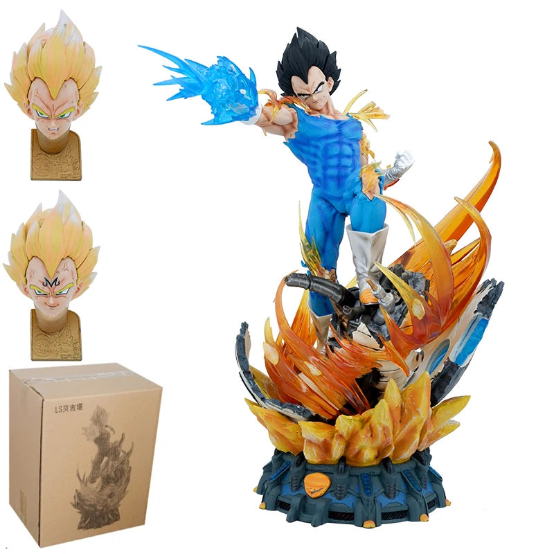 YUNQI CREATE Studio PVC GK Dragon Ball Z Son Goku Ultra Instinct Statue 50cm DBZ Anime Model Action Figure Collection Toy Figma