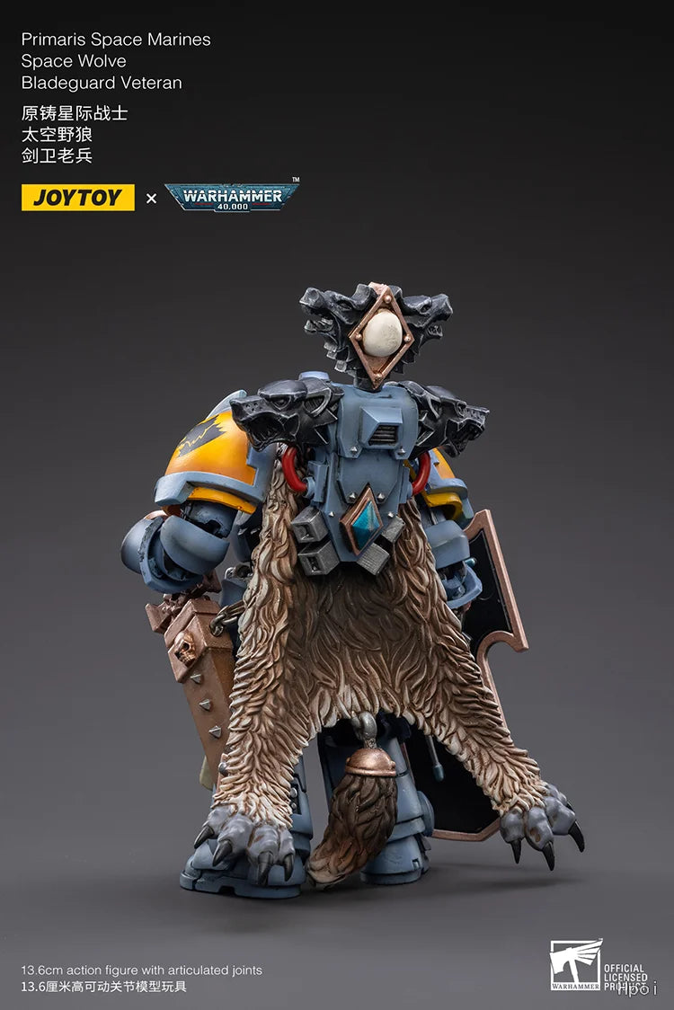 【FS】JOYTOY Warhammer 40K Scale 1/1 Action Figures Space Wolves Ragnar Blackmane Models Toys Gifts