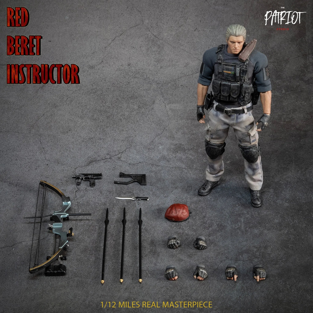 In Stock Patriot Studio Resident Evil 1/12 Leon Kraus Chris Police Officers Zombie Chainsaw 6-inch Action Figures Collection