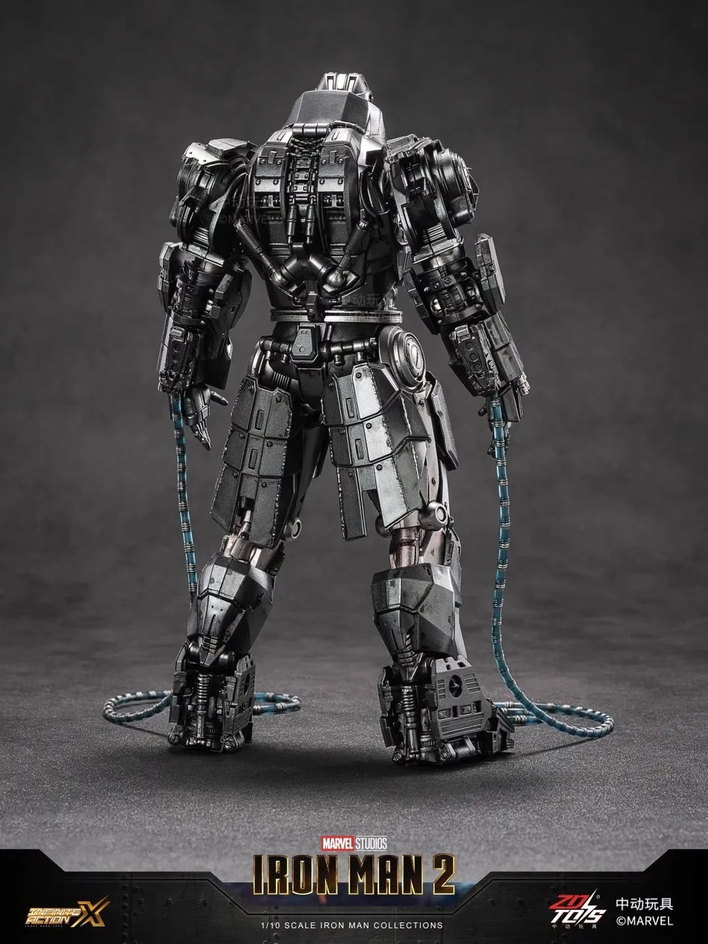 ZD Toys Iron Man Series Blacklash Figures 1/10 Whiplash Action Figurines Movie Statue Model Adult Collect Gift