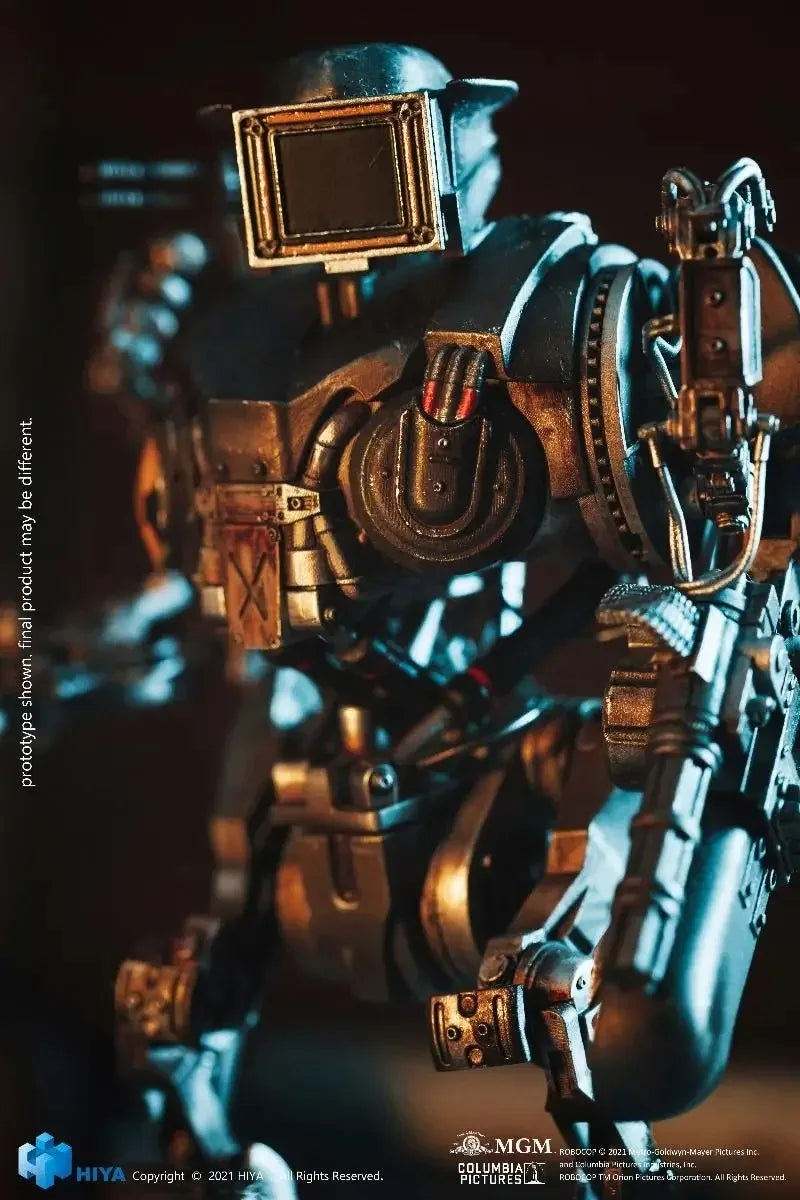 Hiya Toys ROBOCOP 2: Battle Damage RoboCain 1:18 Scale 5 Inch Action Figure Anime Model Toys for Boys Gifts Original Box