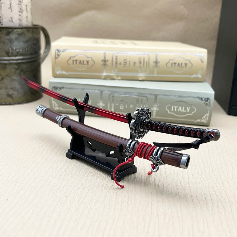 Sekiro: Shadows Die Twice Metall-Katana-Waffenmodell-Replika Mortal Blade Wolf 1:6 Actionfigur-Zubehör Sammlerstück Dekoration