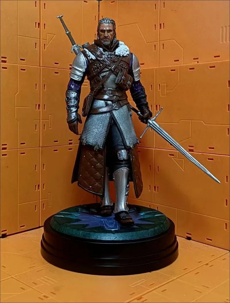 24cm The Witcher 3: Wild Hunt Geralt Of Rivia Action Figure Toys Game Figurine Pvc Collection Model Ornaments Gift