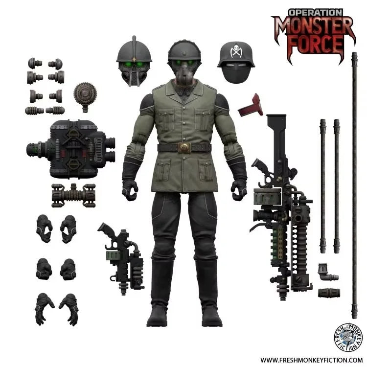 1/12 Fresh Monkey Fiction Declan Van Helsing Forgotten King Action Figure Operation: Monster Force Bbts Exclusive Model Toys