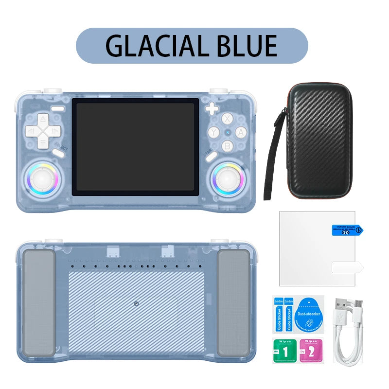 2025 New Retro XF35H Handheld Video Game Console Portable 3.5 Inch IPS Screen 128GB Preloaded Games Linux System Pocket Player