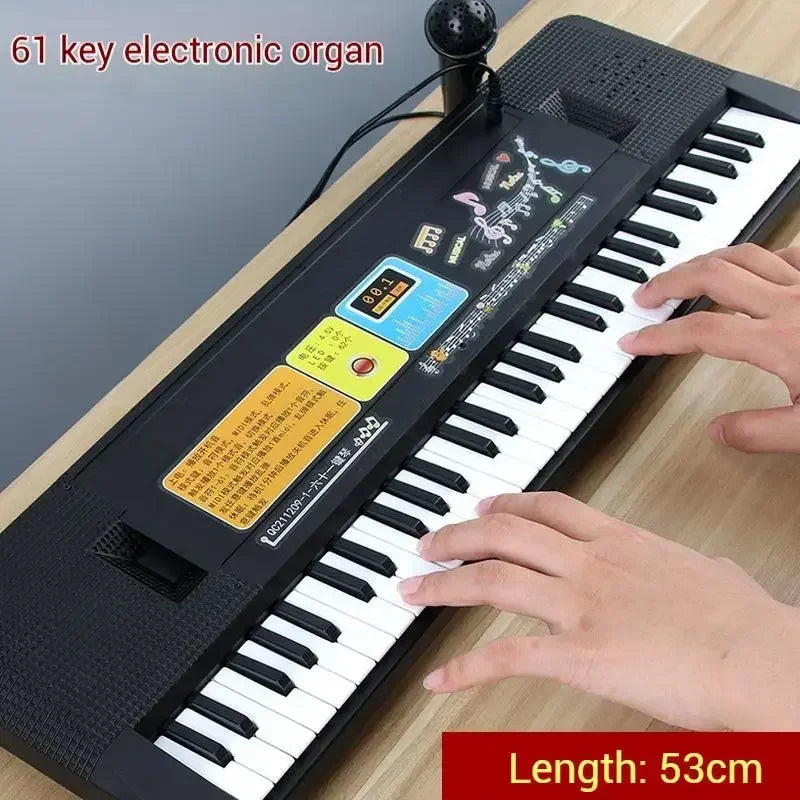 37/61-Key Digital Piano Keyboard Portable for Beginners,Kids Learning Musical Toy Instrument,Child Educational Developing Gift