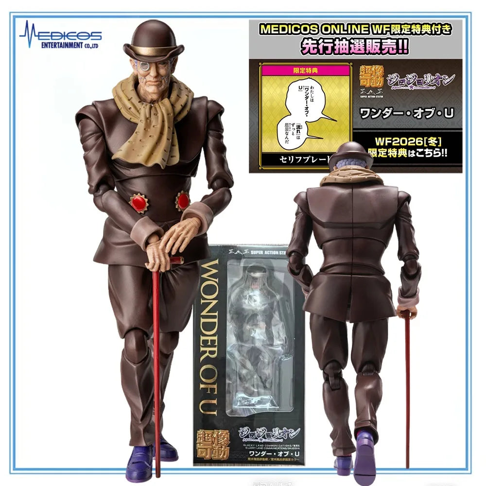 100% Original in Stock Medicos Entertainment Super Action Statue Jojolion Akefu Satoru Wonder of U Action Figure Collection