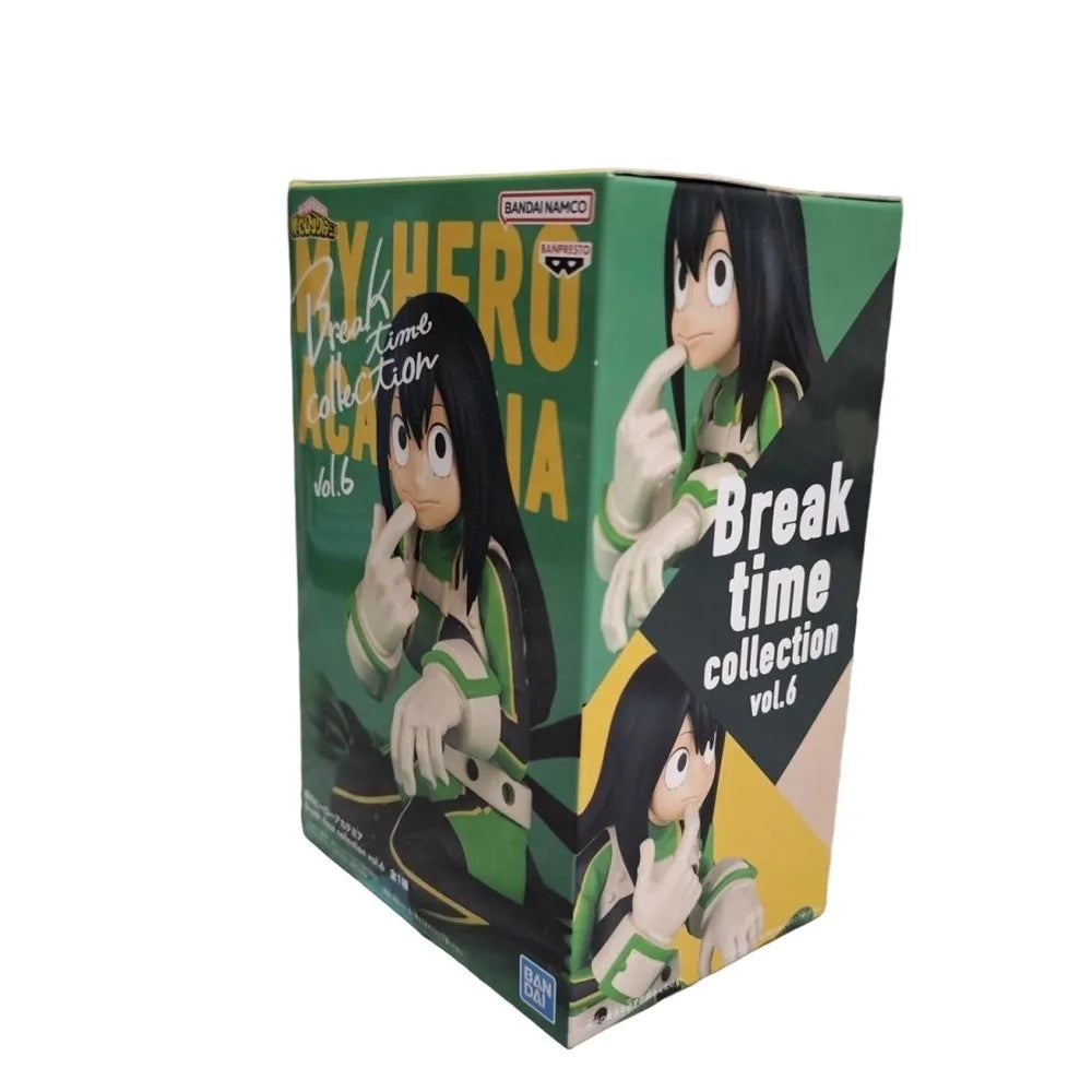In Stock Original My Hero Academia Tsuyu Bandai Banpresto Break Time Collection Vol.6 Anime Merchandise Action Figure Figurine