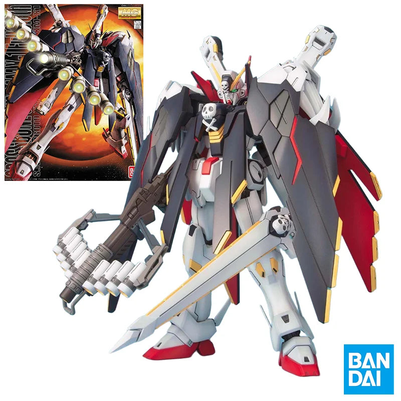 BANDAI Original Genuine MG94 1/100 Crossbone Gundam X-1 Full Cloth Action Figure Assembly Model Toys Collectible Model Ornaments