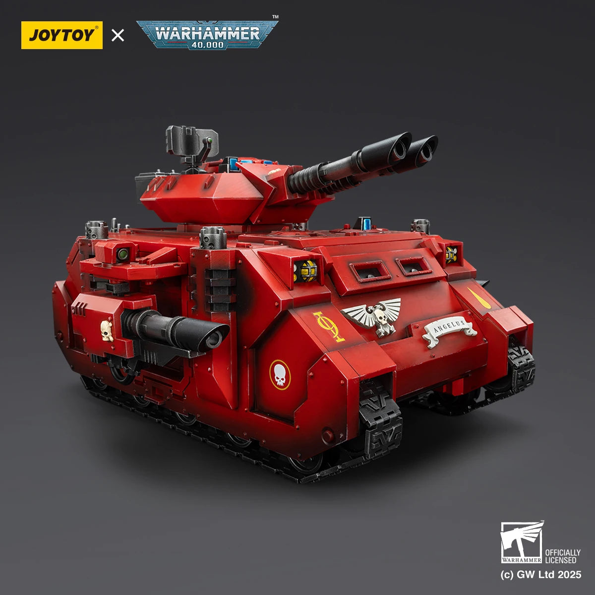JOYTOY Warhammer 40K Blood Angels Predator Annihilator with Twin Lascannons Action Figure Toys Annihilator Model Fans Collection