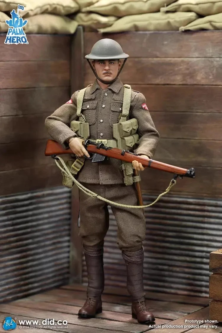 Original Genuine DID 1/12 XB80028 Soldier British Infantry Albert Brown 6'' Action Figure Doll Model Toy In Stock Collection