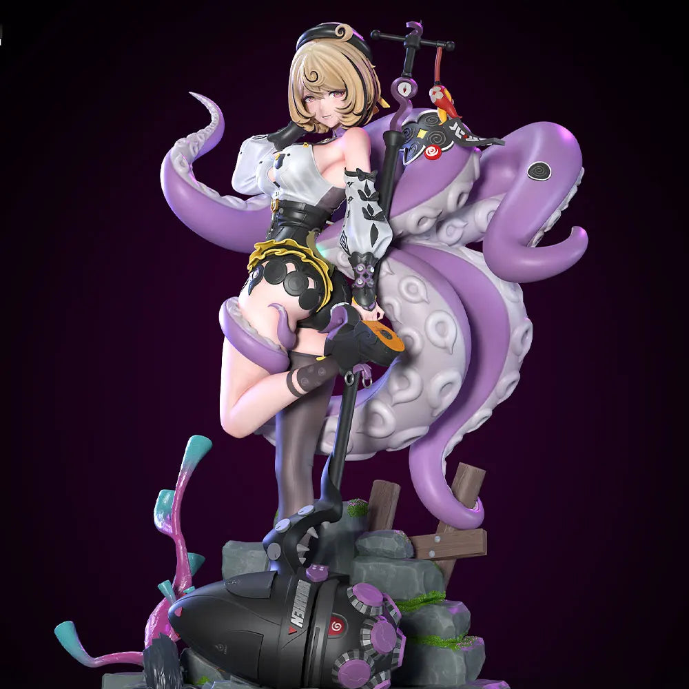 75mm100mm  Anime Character Statue GK Miniature 3D Printed Gray Model Figurine DIY Doll Model Unassembled And Unpainted