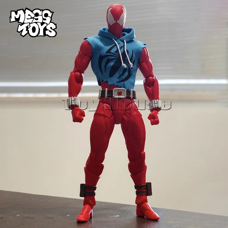 Mess Toys Genuine Spiderman Red And Blue Ultimate Spider-Man Spider Peter Kaine Parker Anime Action Figure Model Toys Gifts