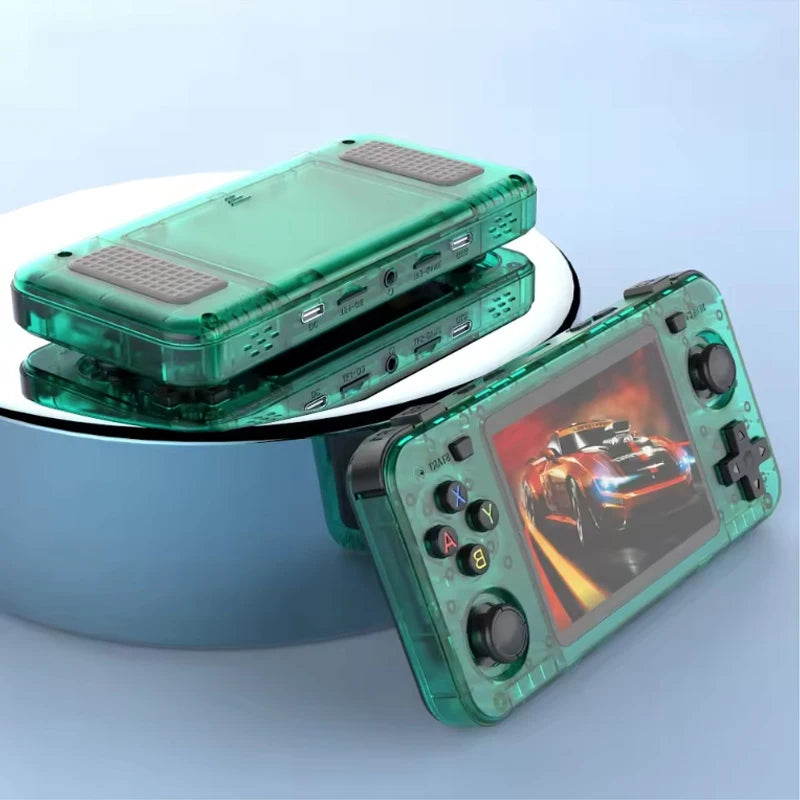 R36H Retro Handheld Game Console Linux System Kids Christmas Gift Portable Pocket Video Player 3.5 Inch IPS Screen 128GB Games
