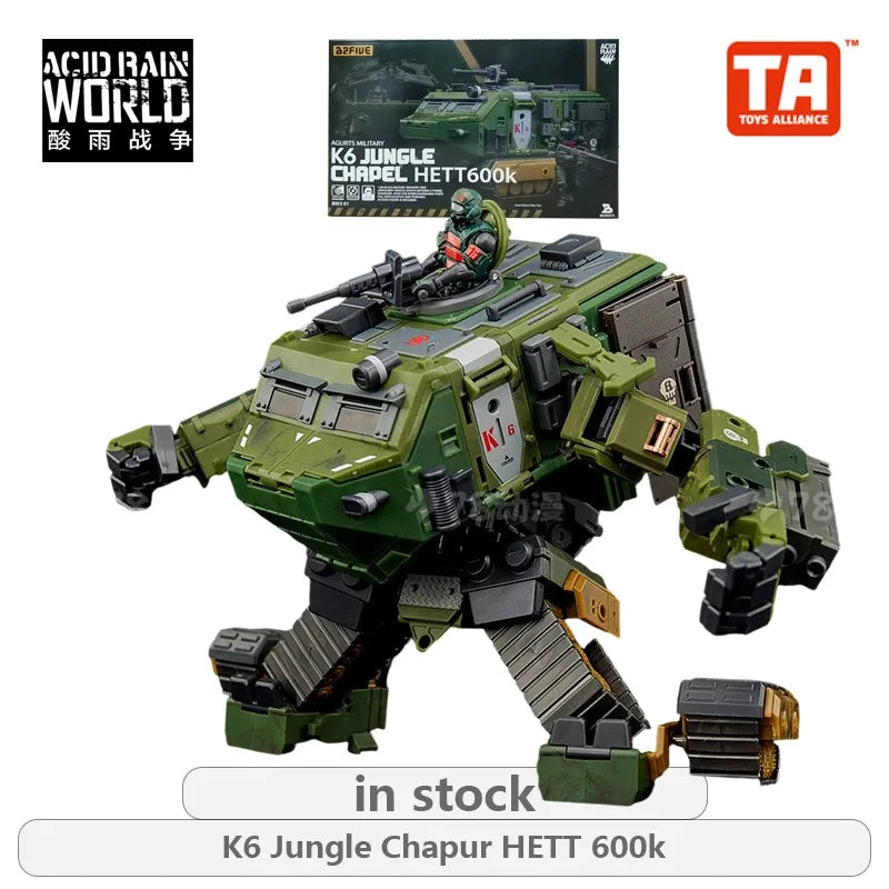 Acid Rain War Original Machine Series K6 Jungle Chapur HETT 600k\Beaver Engineering Vehicle WF4W Set Action Figure Model Toys
