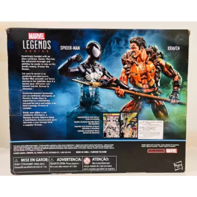 Original Hasbro Marvel Legends Series SPIDER-MAN & KRAVEN Anime Figure Collection Toy Model