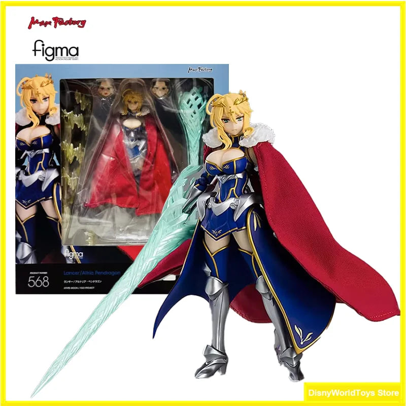 100% Original Figma 568 Fate Grand Order Lancer Altria Pendragon In Stock Anime Action Collection Figures Model Toys