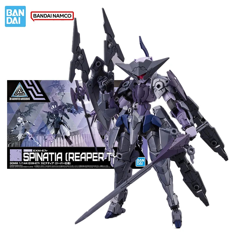 Bandai Original Genuine Figure 30 Minutes Missions Model Kit 30MM EXM-E7r Spinatia Reaper Collection Action Figure Model Toys