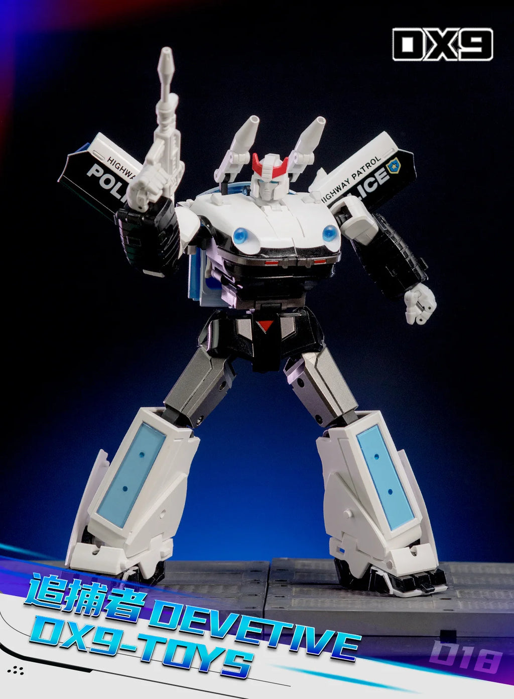 Transformation DX9 Toys D18 D-18 16.7CM Prowl Action Figures Toy Gift Collectio