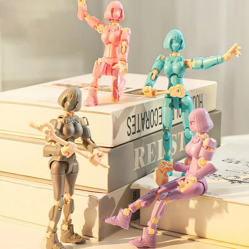 3D Printed Mannequin Dummy Magical Beauty Girl Action Figure  Multi-Jointed Movable Shapeshift Robot Ornament  For Kids Adult