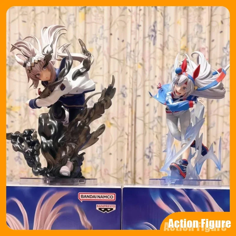 In Stock Bandai Japanese Version Of Authentic Glasses Factory Evolve Horse Racing Girl Oguri Hat Tamamo Cross Scenery Figure Toy