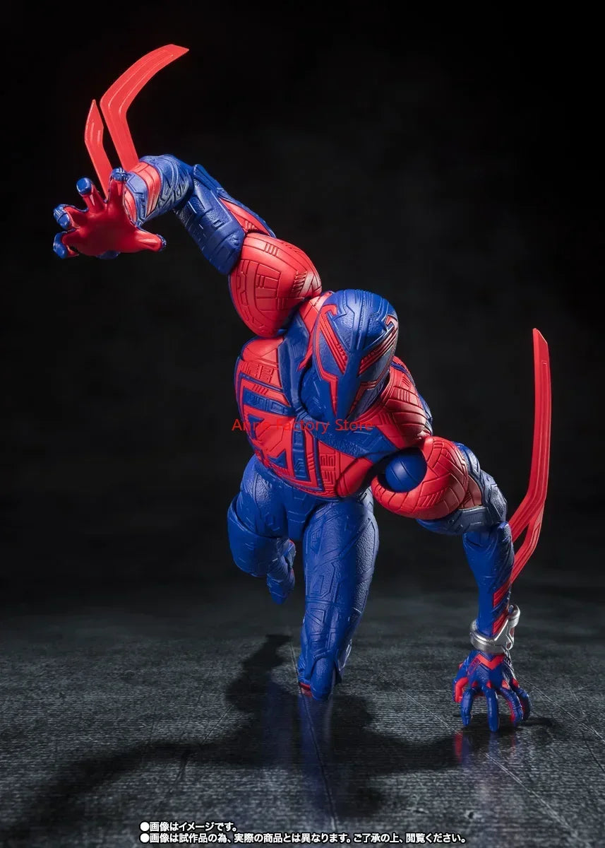 In Stock Original SH Figuarts SHF SpiderMan 2099 Spider Man Across The Spider Verse Action Figures Collectible Toy Figura Gift