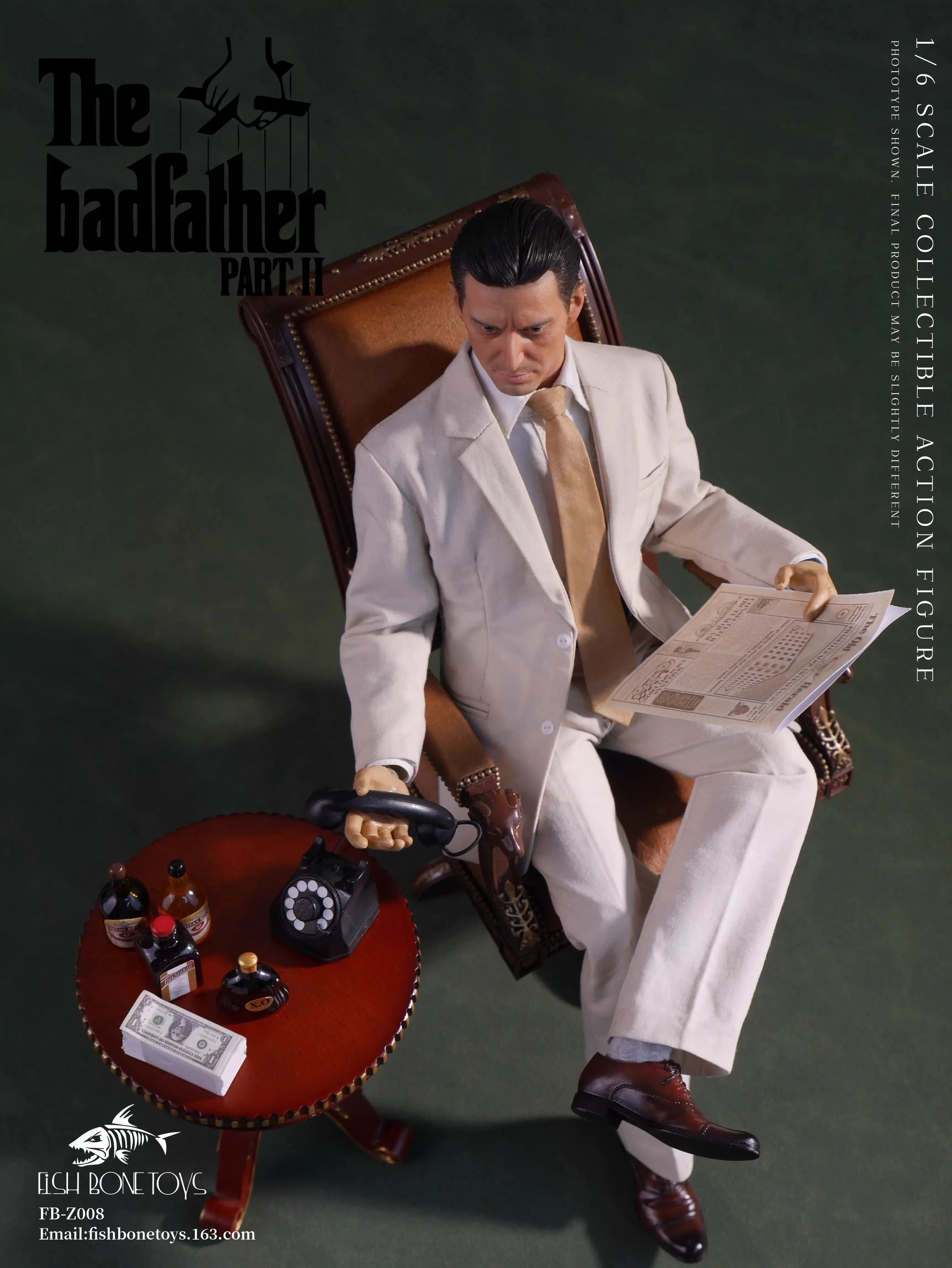 FISH BONETOYS 1/6 FB-Z008 Young Al Pacino Actor Action Figure 12inches Flexible Collection Doll