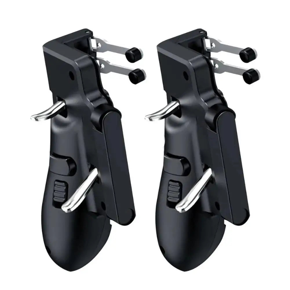 Six Finger Mobile Game Controller Joystick Trigger Handle L1R1 Shooter Fire Aim Button Gamepad Controller for iPad Tablet PUBG