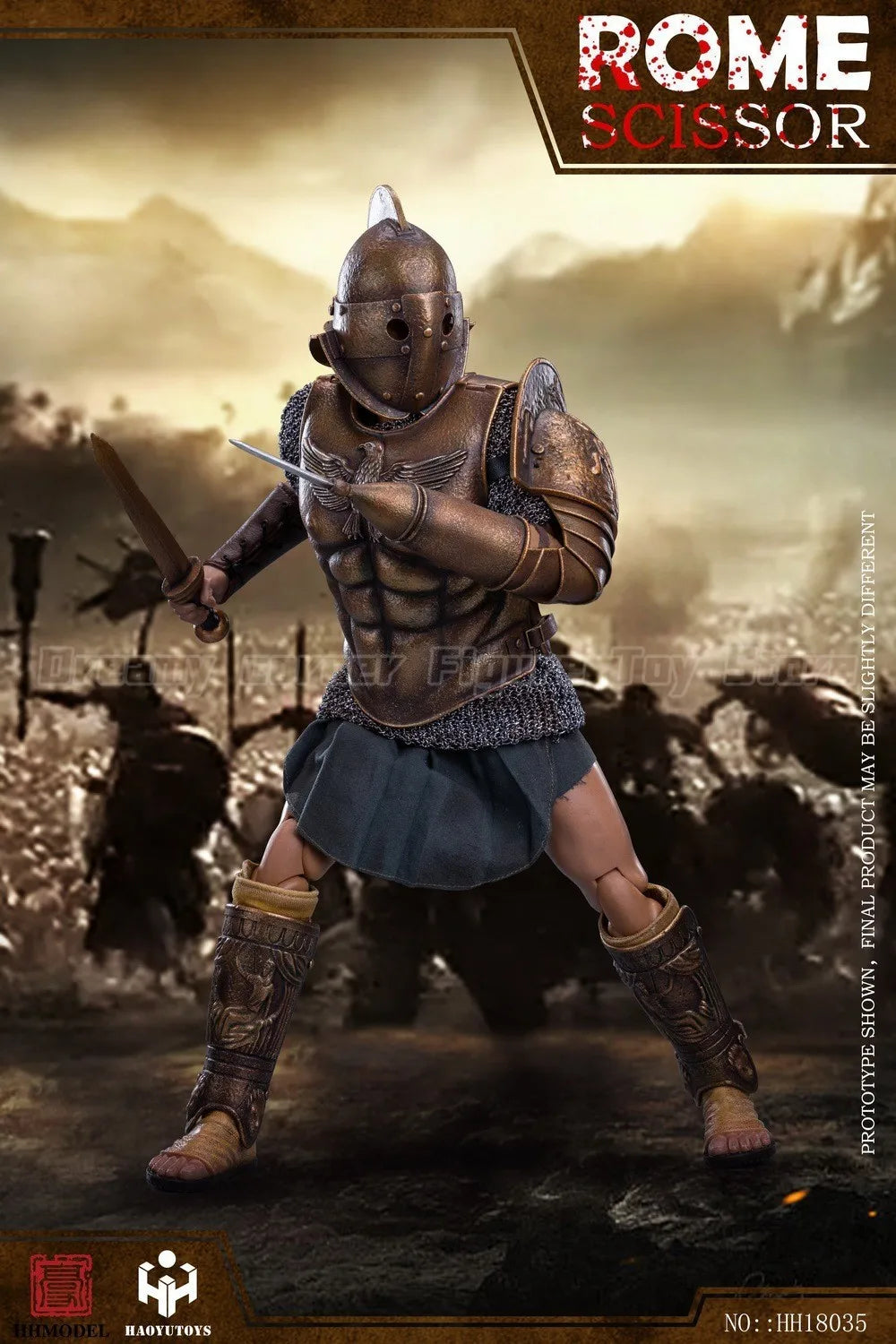 【In Stock】HHMODEL HAOYUTOYS HH18035 HH18034 Hunting Ground Fighter SCISSOR gold Edition Silver Edition 1/6 Action Figure Model