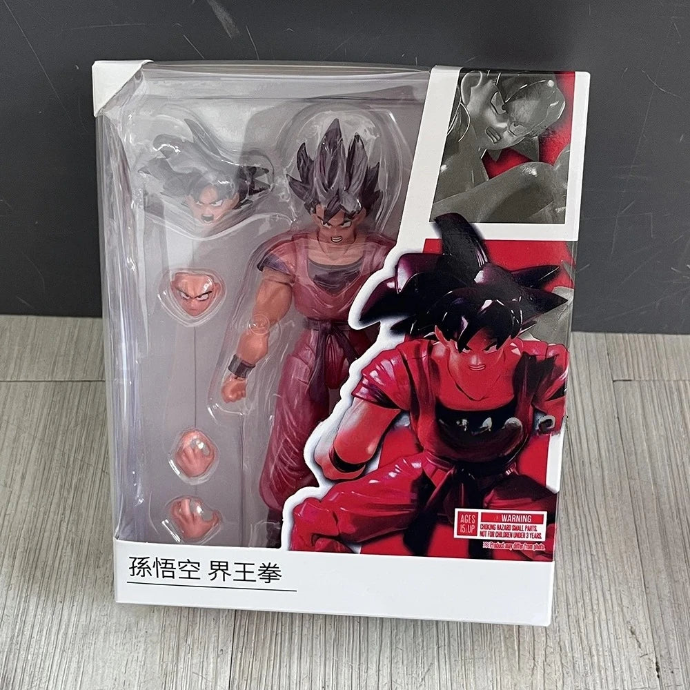 Dragon Ball Z Son Goku Kaiouken Black Wukong Action Figure Anime S.H.Figuarts SHF Model  Collection Toy Gifts