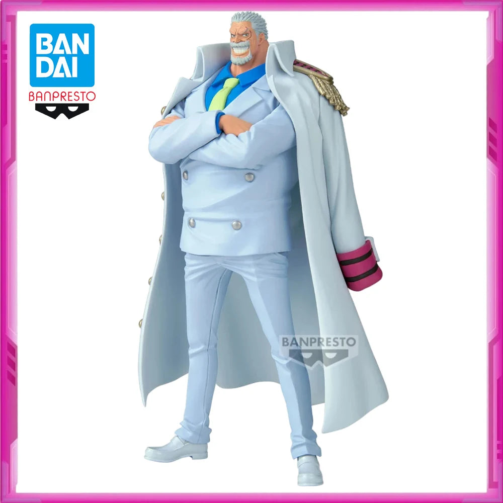 В наличност Оригинални BANPRESTO ONE PIECE DXF Monkey D Garp PVC Аниме Фигурки Екшън Фигурка Модел Играчки Подарък