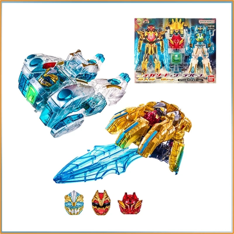Bandai No.1 Sentai Gozyuger Dx Shouken Sword & Tokasod Polar Bear Gauntlet Clear Color Set, Cosplay Prop Toy Gift