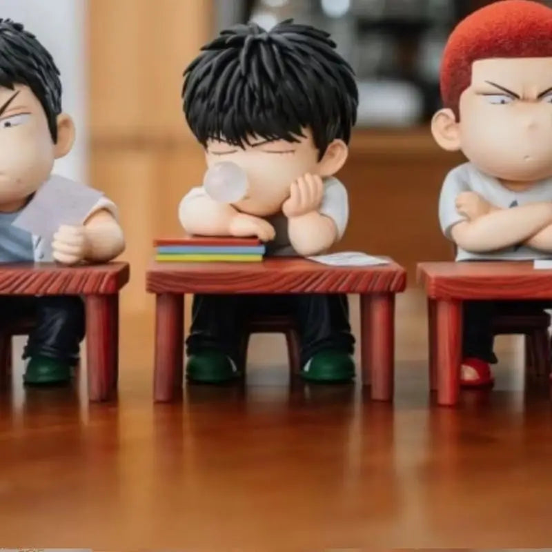 5 Pack Set Anime Slam Dunk Exam Action Figure Q Version Resit Model Desktop Car Ornaments Toy Collectible Boys Birthday Gifts