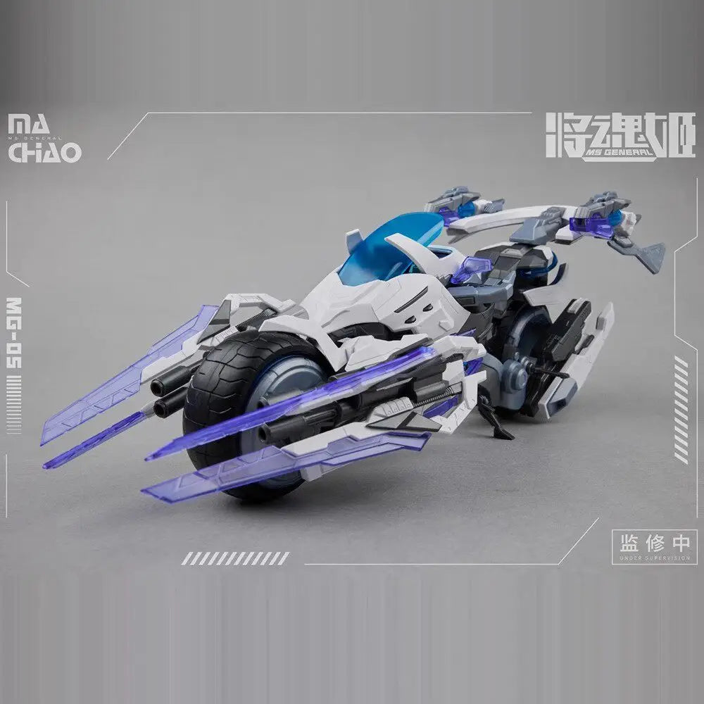 Ms General Mecha Girl Action Figure Mg-05 Ma Chao Qiang Liang Assembleable Plastic Model Kit Motorcycle For Collectible Display