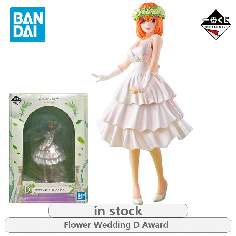 BANDAI Original Ichiban Kuji A Five Equal Bride Series Bride  Anime Not Movable Figure Statue Model Toys Ornaments Gifts Fo Boys
