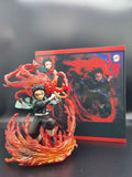 21cm Dämon Slayer Kamado Tanjirou Hinokami Kagura Anime Figur Modell Statue Junge Sammlung Desktop Dekoration Ornament Spielzeug Geschenk