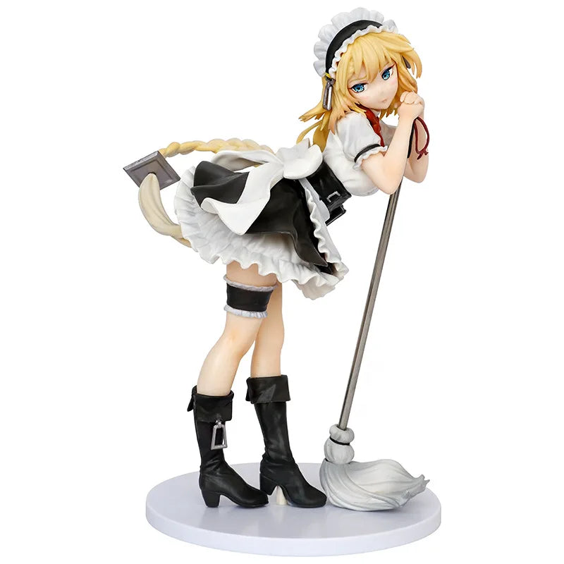 22 см аниме игра за момичета Frontline G36 Maid Broom Dress Up стоящ модел играчка подарък колекция екшън фигурка PVC кутия