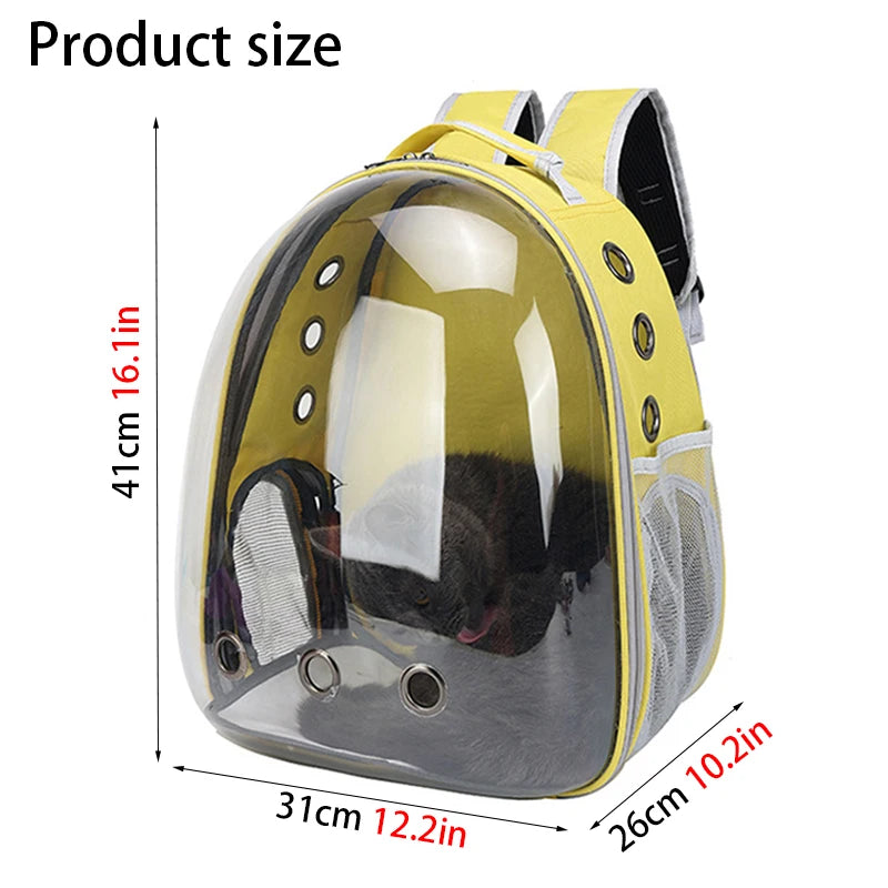 Cat Pet Carriers Dog pet backpacks portable transparent space capsules Soft Side Backpack  Travel Bags Outgoing cat supplies