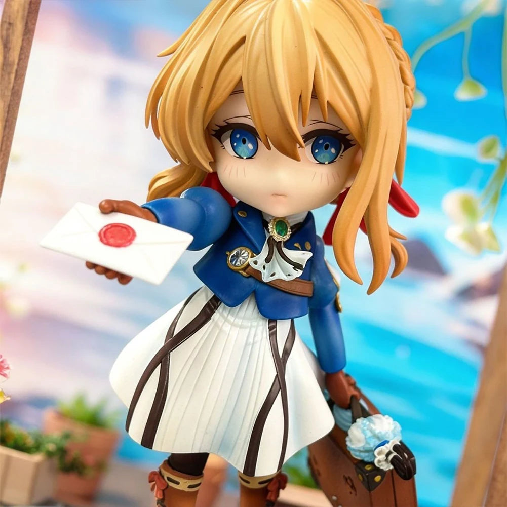 Anime Girl figure Violet Evergarden Action Figure Model Cute Q-version Violet figurine Statue Collectible Desktop Decora Gifts