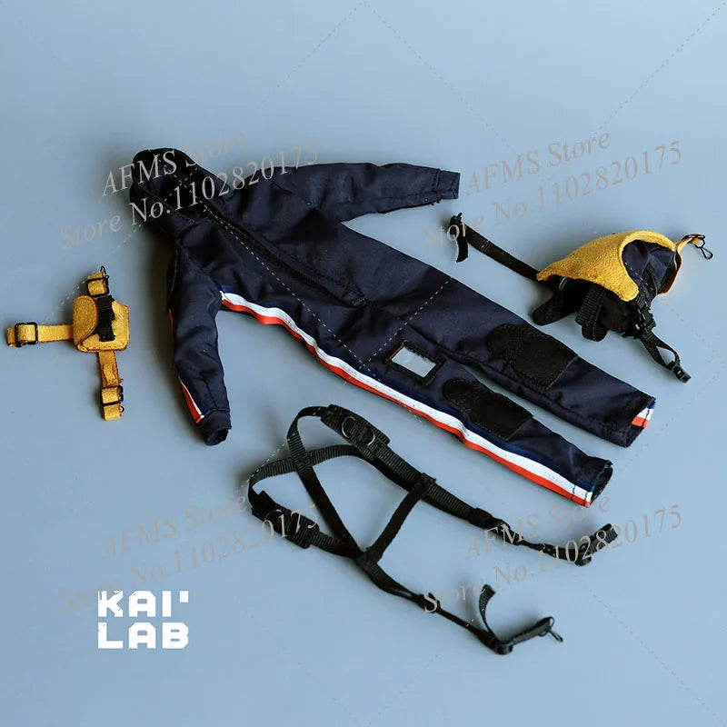 KAI LAB 1/12 Scale Collectible Figure Jumpsuits Chest Bag Backpack Death Stranded Courier Work Clothes Fit 6" Action Figure Doll