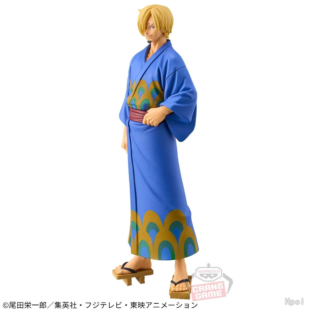 Anime One Piece DXF Figure Wanno Country 17cm Roronoa Zoro Model Toy Decoration Collection Children Birthday Gift