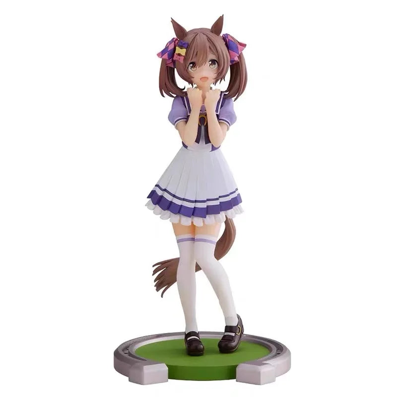 Genuine Bandai Umamusume Pretty Derby Kitasan Black Tokai Teio Tamamo Cross MR.C.B Anime Action Figures Model Toys Gift for Kids