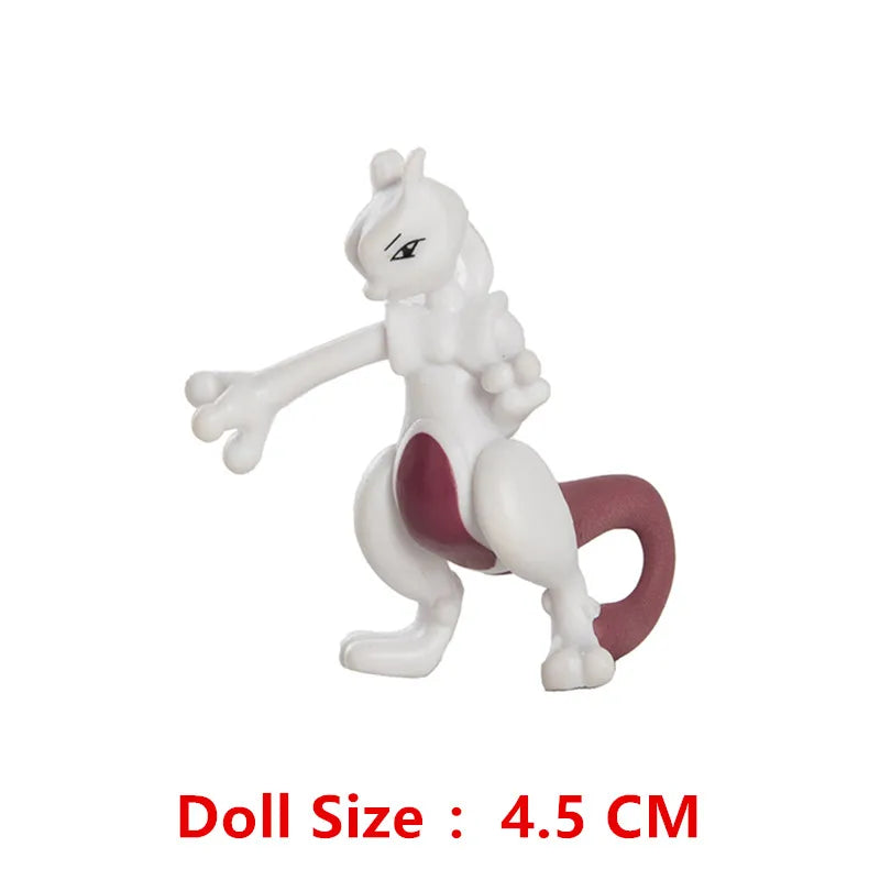 3-7 Cm PokemonCartoons Anime Figure Pikachu Mew Snorlax Charmander Cosplay Collection Pet Pocket Monster Action Model Toy Gifts