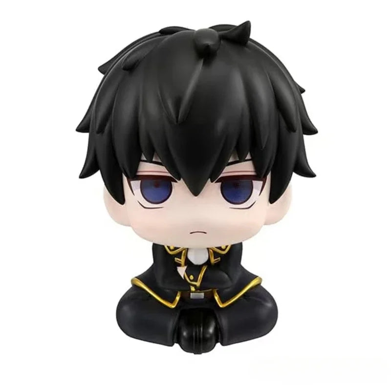 10cm Anime Cute Gintama Sakata Gintoki Action Figure Look Up Hijikata Toshiro Figure Q Version PVC Collection Birthday Toy Gifts