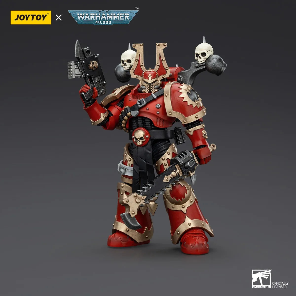 JOYTOY Warhammer 1/18 Actionfiguren World Eaters Khorne Berzerker Khorne Berzerker 2 Modell Toy Boy Geschenke 3,75 Zoll