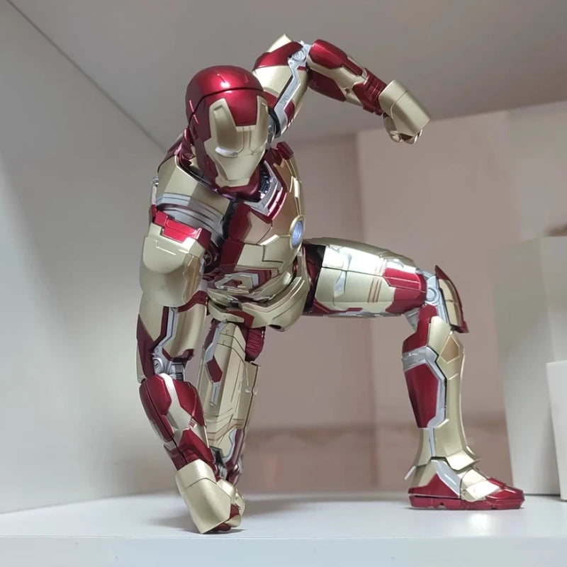 1/7 Fondjoy Marvel Iron Man Mk42/43/46 Modellbausatz, offizielle lizenzierte Sammlerfigur mit Sockel, für Jungen, Erwachsene, Fans, Geschenke