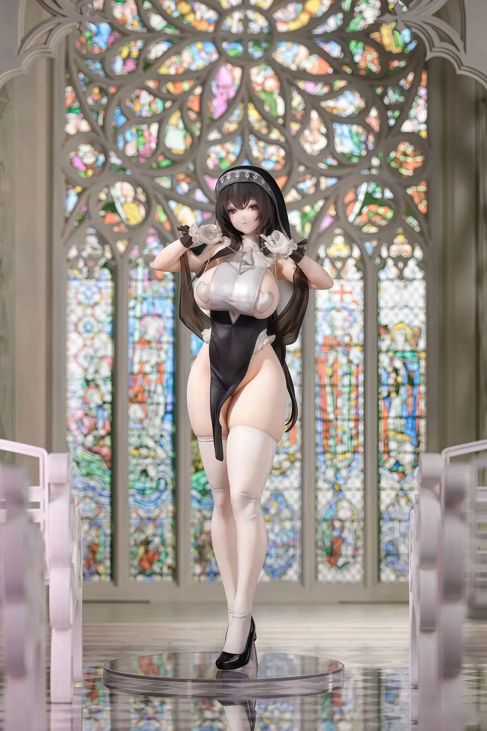 コスプレシスターさん Cosplay Nun Anime Figure Sexy Girls Figures Figurine Model Statue Doll Collection High Quality Version Toys Kids Gift